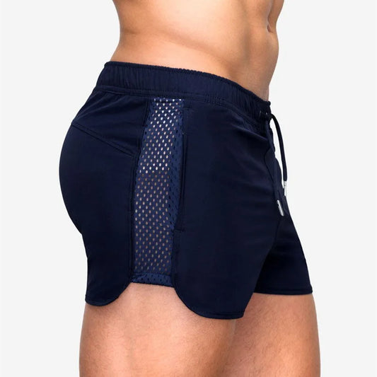 Stretshy Mesh Sports Shorts with Pockets for Men